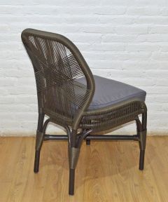 Wicker Dining Chair, Rattan Frame w/Synthetic Wicker, Valentina Style, Dark Brown (Min 2) 
