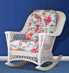 Natural Rattan Harbor Beach Wicker Rocker