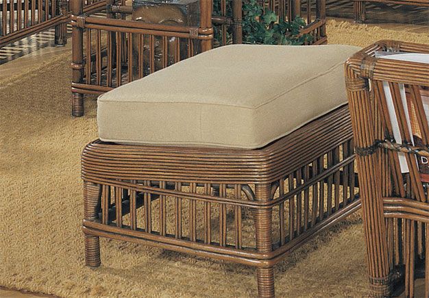 Capistrano Rattan Ottoman