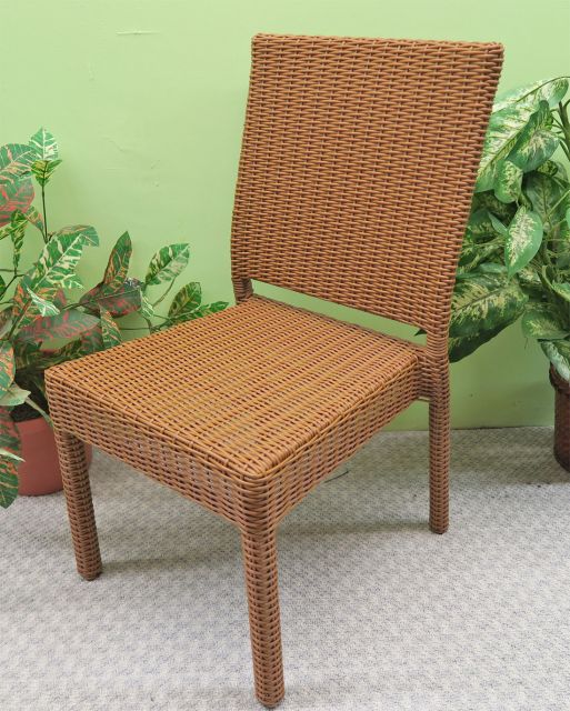 Caribbean Resin Wicker Dining Side Chair-- Quantity Discounts