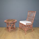 Dorado Side Chair & Martinique Round End Table