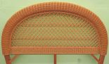 Wicker Headboard Caramel Full/Queen Arch Style--Only (2) Caramel Left