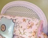  Wicker Headboard White Full/Queen Arch Style Only 