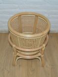 Wicker Plant Stand Small Natural Color Cane Style