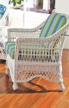 Capri Rattan Framed Natural Wicker Chair