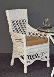 WHITE ARM CHAIR