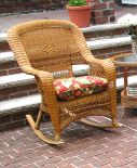 Belair Resin Wicker Rockers, Golden Honey