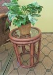 Rattan End or Side Table Swirl Style (Tea Wash Brown) 