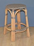 Wicker Counter Stools, Rattan Frames with Easy Clean Resin Wicker Seats, Lila Style Natural-Honey/Dark Top---SPECIAL Pricing