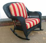 Palm Springs Resin Wicker Rockers, Black