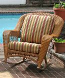 Palm Springs Resin Wicker Rockers, Golden Honey