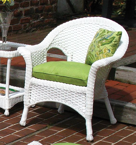 Sunbrella Fabric Wicker Chair Cushion