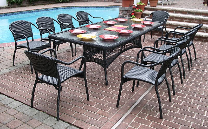 Outdoor dining set no cushions sale