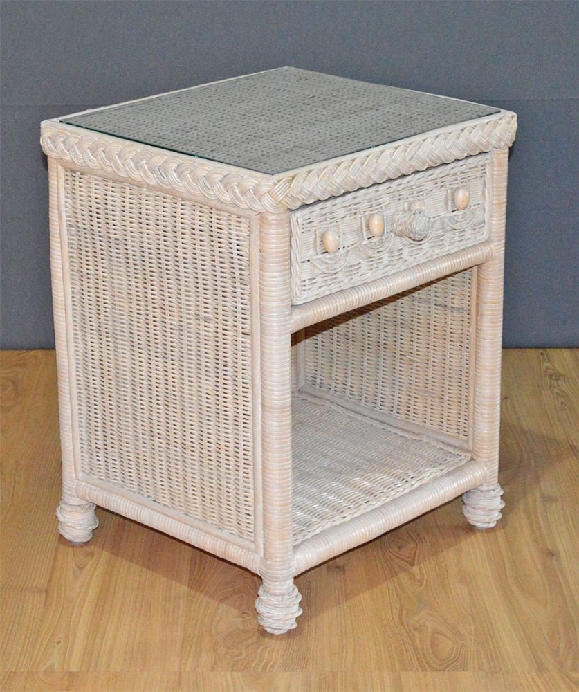 White Washed Teakwood Night Stands White Washed Teakwood Night Stands