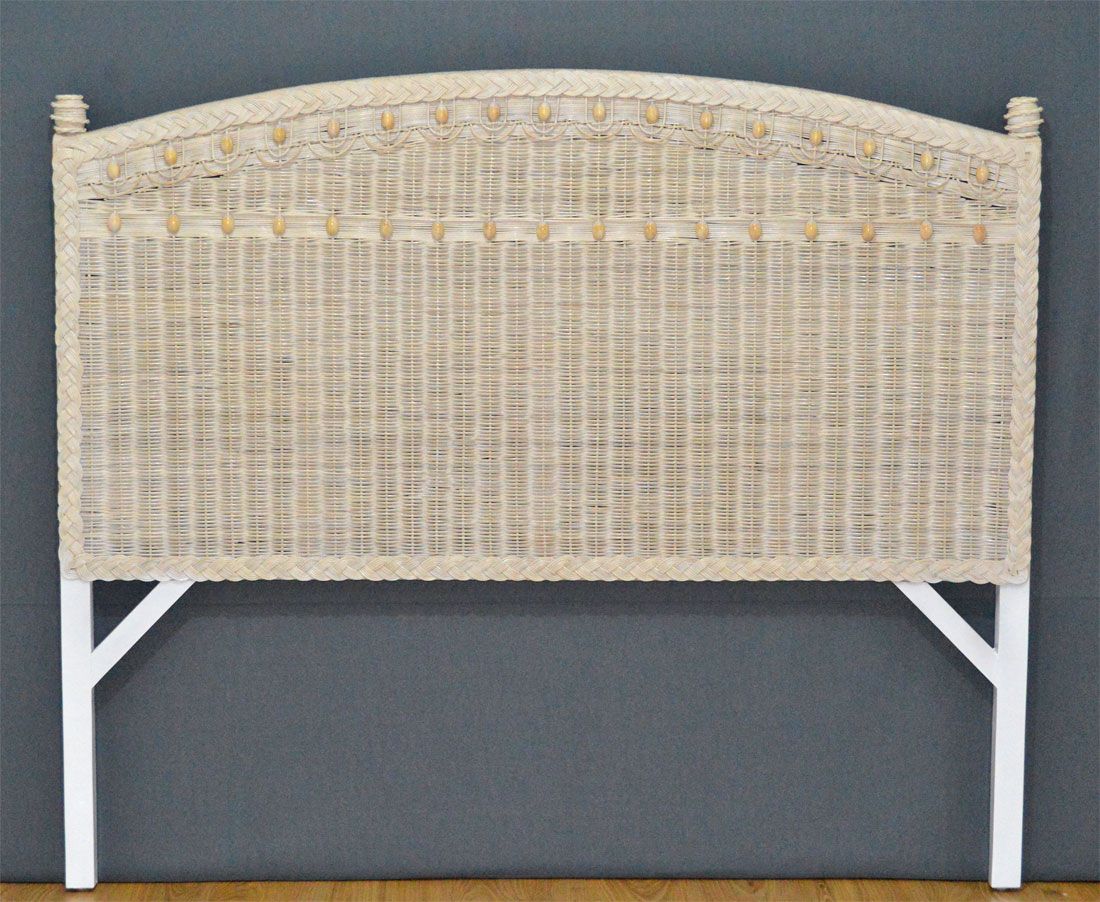 Wicker Headboard Full Queen Victorian Style