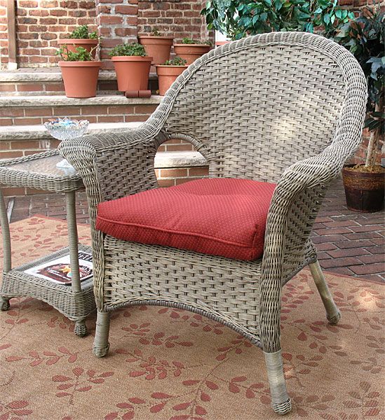 Veranda High Back Resin Wicker Chair