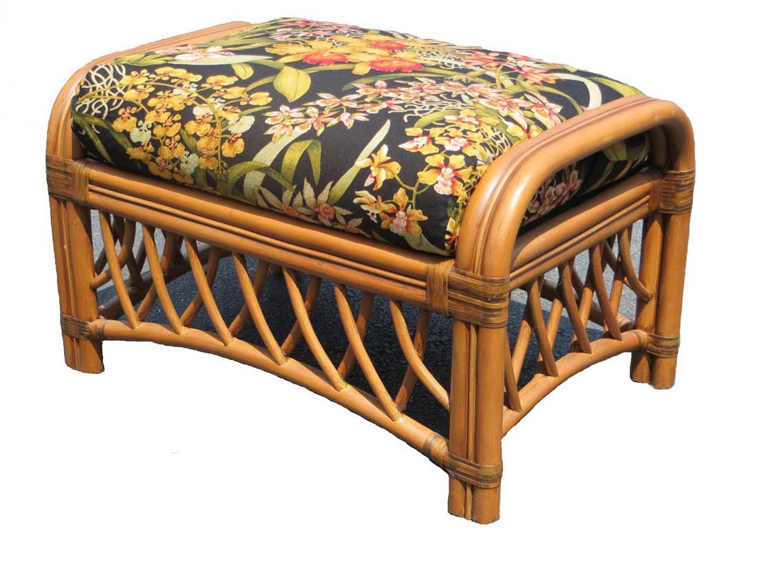 Rattan ottoman cushion new arrivals