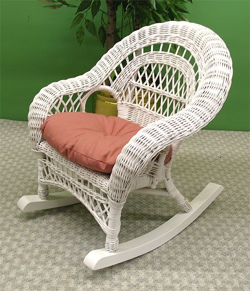 Wicker Rocker Without Cushion, Children`s Size (Cushion Separate