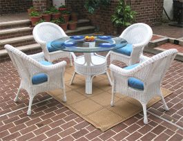 Wicker Dining Set 48