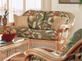 Mariner Natural Rattan Wicker Loveseat
