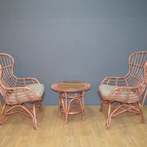 Mico Lounge Chair set & Martinique Round End Table