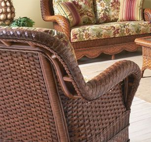 Autumn Morning Rattan Framed Natural Wicker Chair