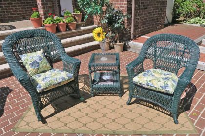 3 Piece Madrid Resin Wicker Chat Set (1) Chair (1) Rocker Avail (4) Colors