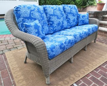 Laguna Beach Resin Outdoor Wicker Sofa 