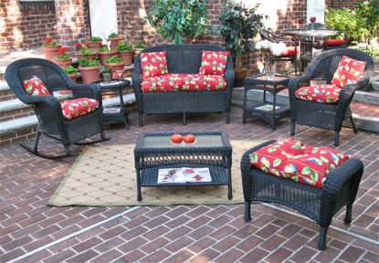 4 Piece Malibu Resin Wicker Set (1) LS (1) Table (2) Chairs