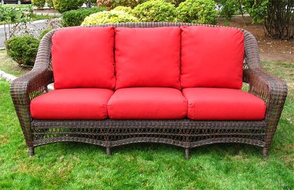 Palm Springs Resin Outdoor Wicker Sofa 