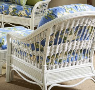 Bermuda Rattan Framed Wicker Chair 