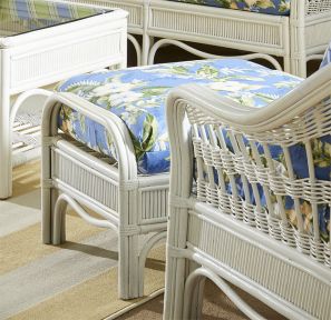 Bermuda Wicker  Ottoman 