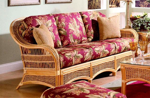Indoor store rattan sofa