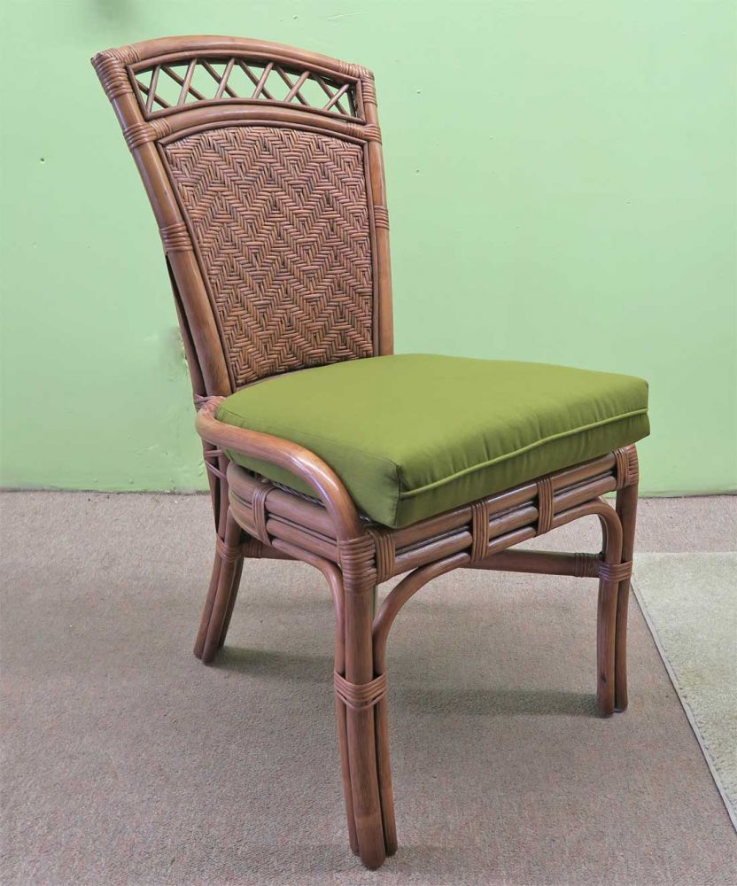 Charleston 48 Rattan Bench with Seat Cushion