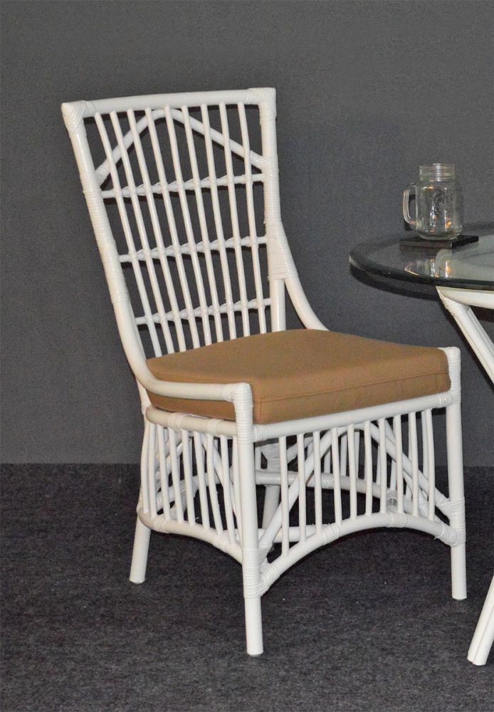 Armless deals rattan chair