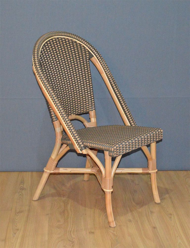 Black rattan bistro chairs outlet