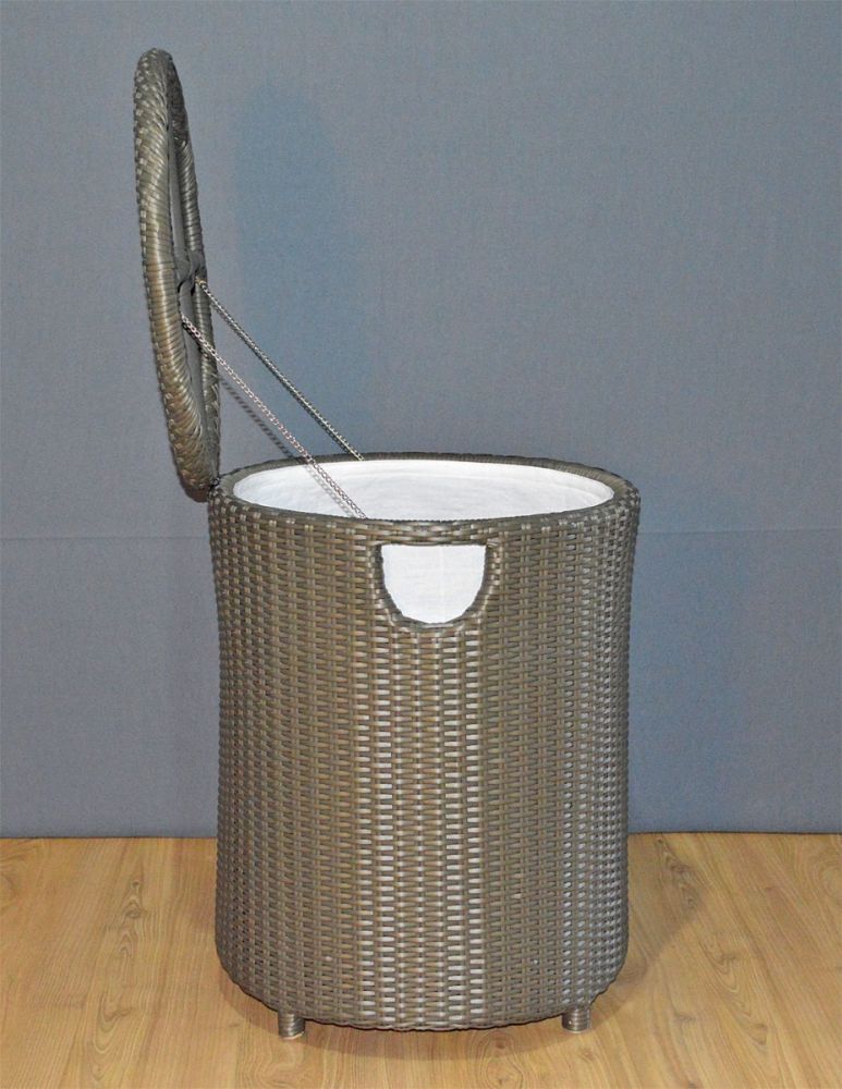 Rattan Tall Cylinder Laundry Basket /Laundry Hamper