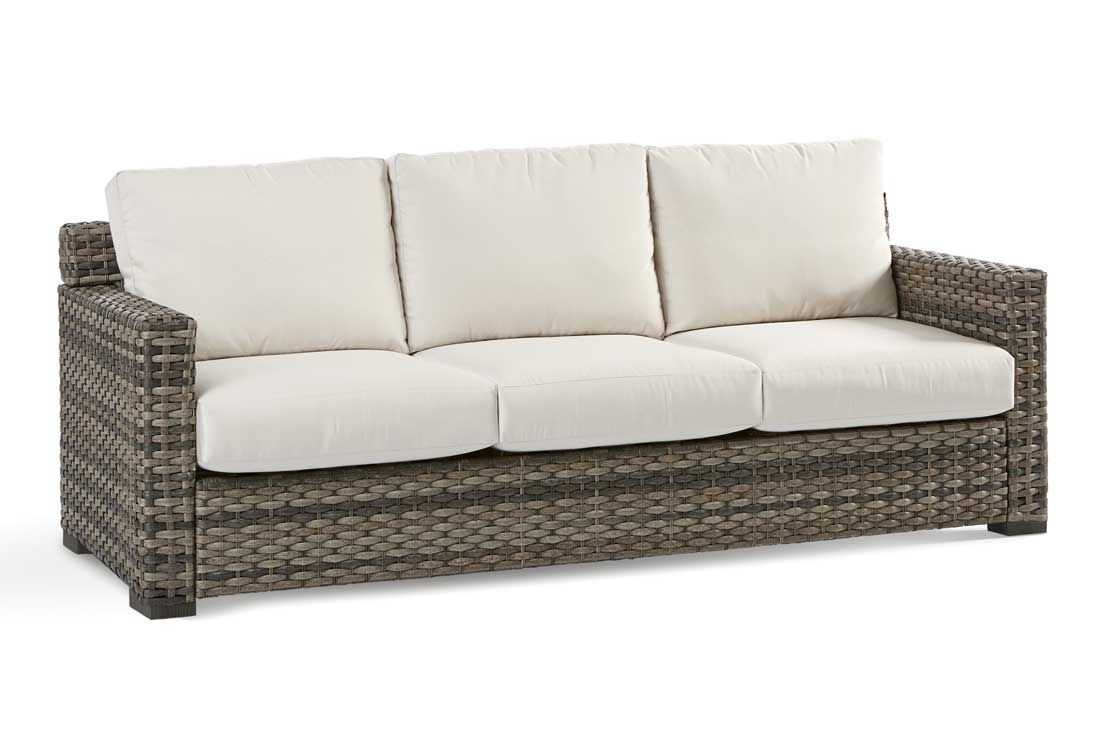 Resin wicker online sofa