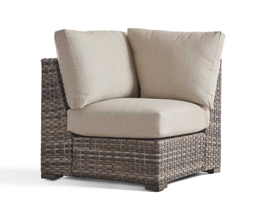 Biscayne Bay Resin Wicker Square Corner Chair