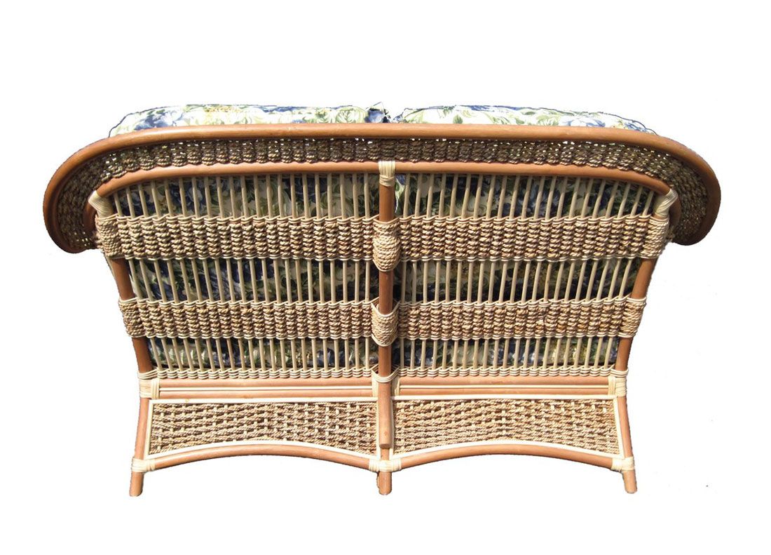 Rattan cheap loveseat indoor