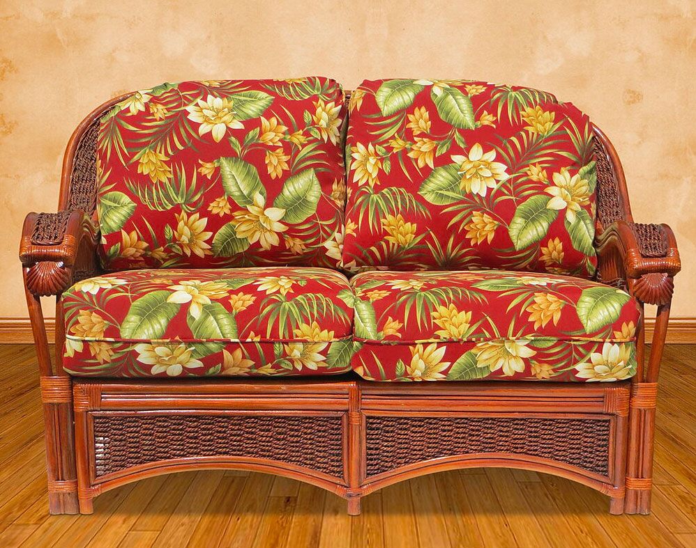 Mariner Natural Rattan Wicker Loveseat