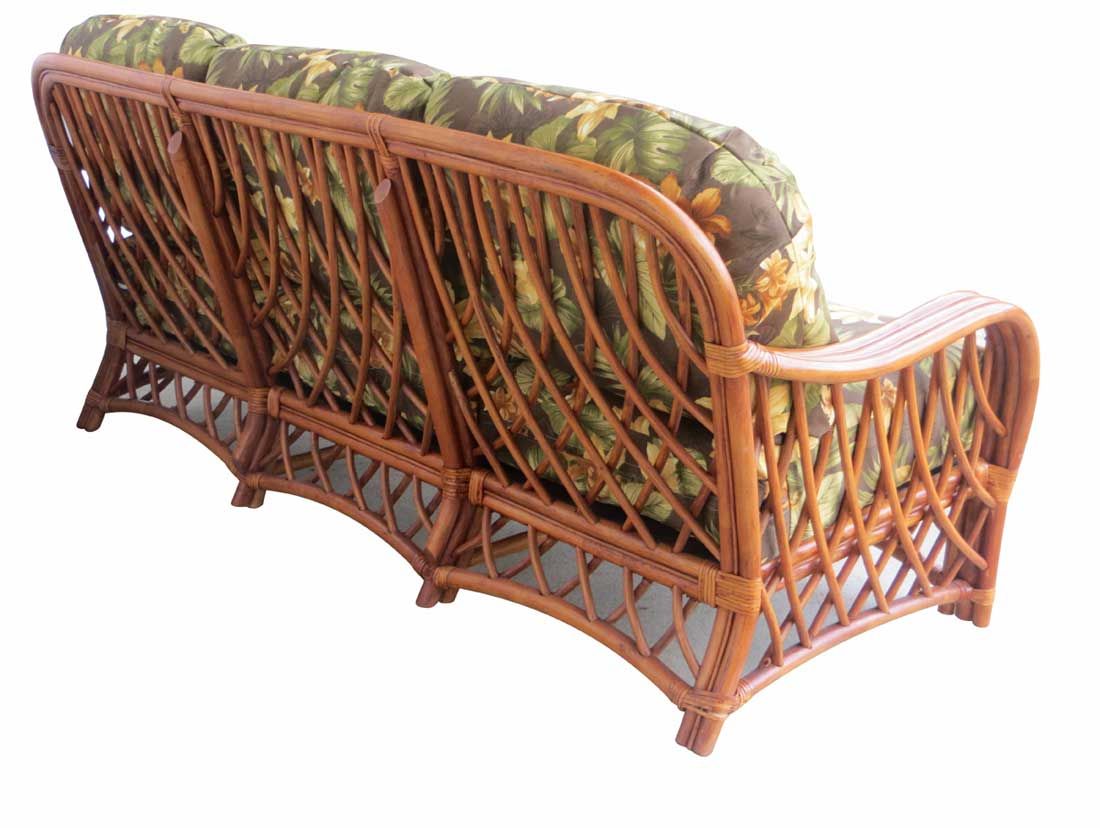 Natural best sale wicker sofa