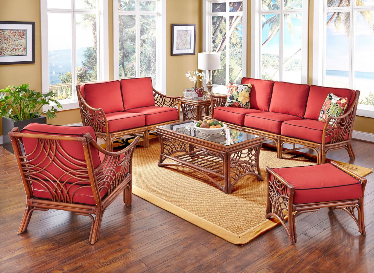 Alresford 6 seater top rattan corner sofa set