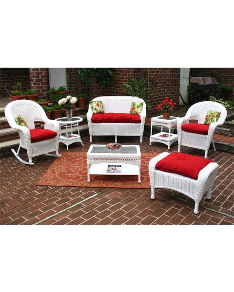 4 Piece Malibu Resin Wicker Set (1) LS (1) Table (2) Chairs