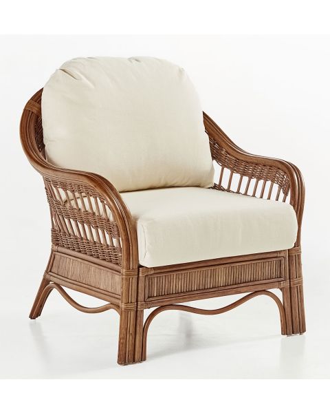 Bermuda Rattan Framed Wicker Chair 