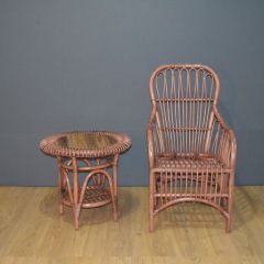 Bahama Dining Chairs & Martinique Round End Table