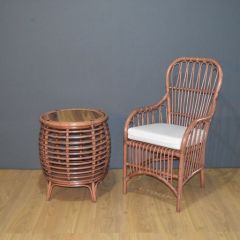 Bahama Dining Chairs & Tobago Round End Table