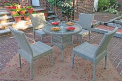 Caribbean 36 Bistro Set (4-Side Chairs) (Table Has Umbrella Hole)