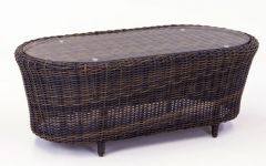 Coral Reef All Weather Resin Wicker  Cocktail Table 