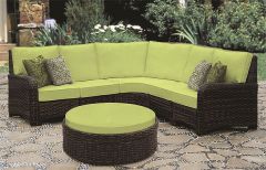 (5) Piece St. Croix Modular Resin Wicker Sectional Seating Group